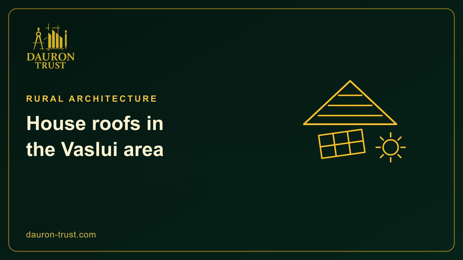 Roof with roofing and a solar panel, for the Vaslui area