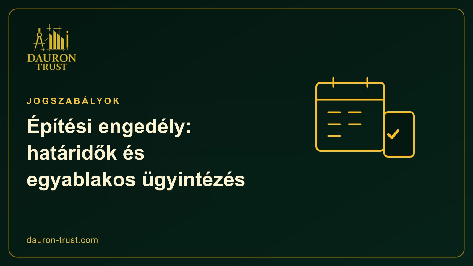 Naptár és ügyfélablak pipával, az építési engedély határidőihez